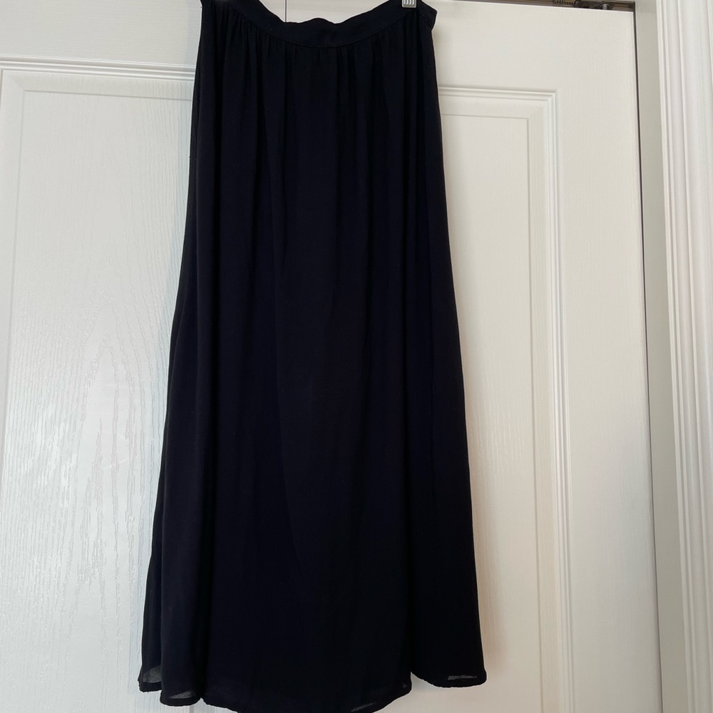 Reformation Black Skirt in Black